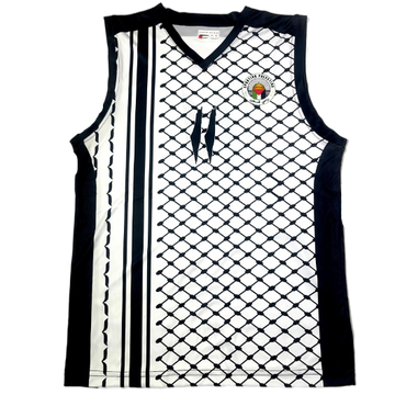 White Kuffiyeh Basketball Jersey